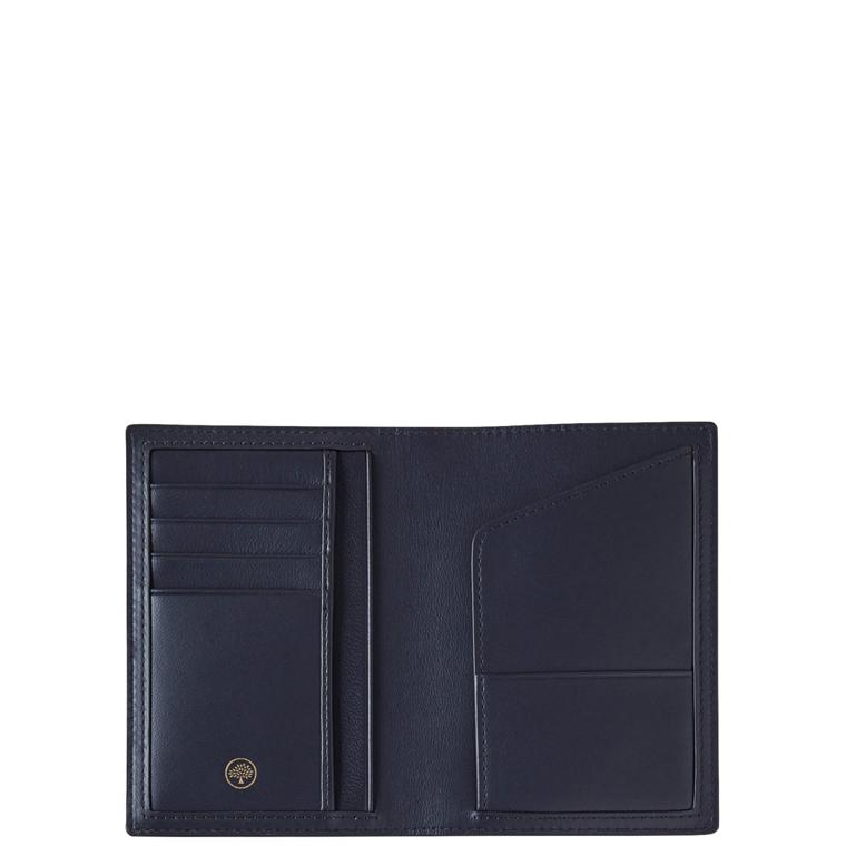 Mulberry New Passport Cover Wallet Mulberry Green Small Classic Grain 